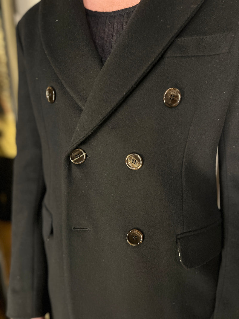 Michael Melton Overcoat Men Black