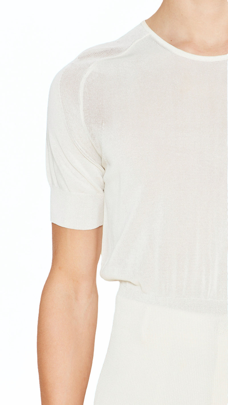 Adone Top Men Ivory, detail – POAN