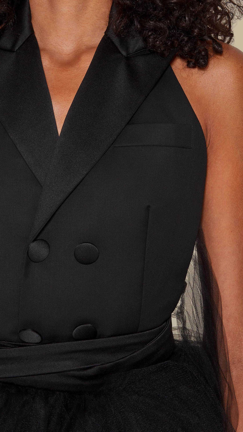 Alexandra Cocktail Dress Women Black, detail – POAN