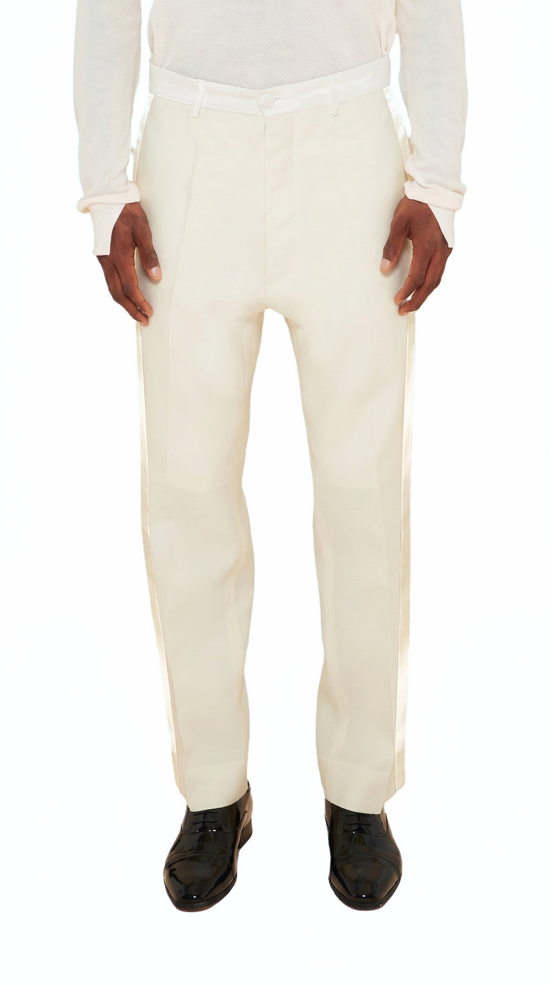 Carabiniero Trousers Men Ivory, detail – POAN