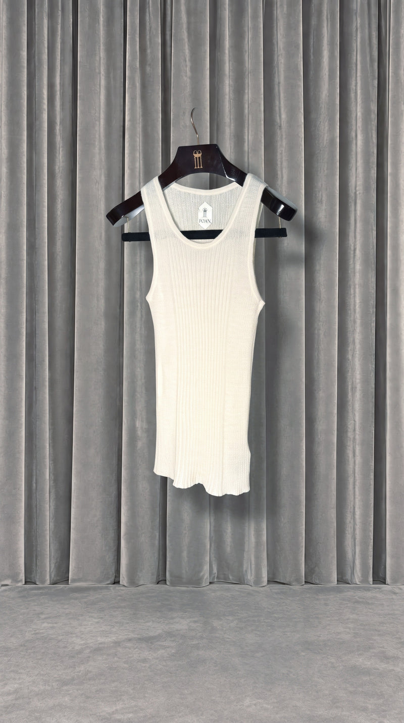 Cardinal Alpaca Tank Top Ivory – product
