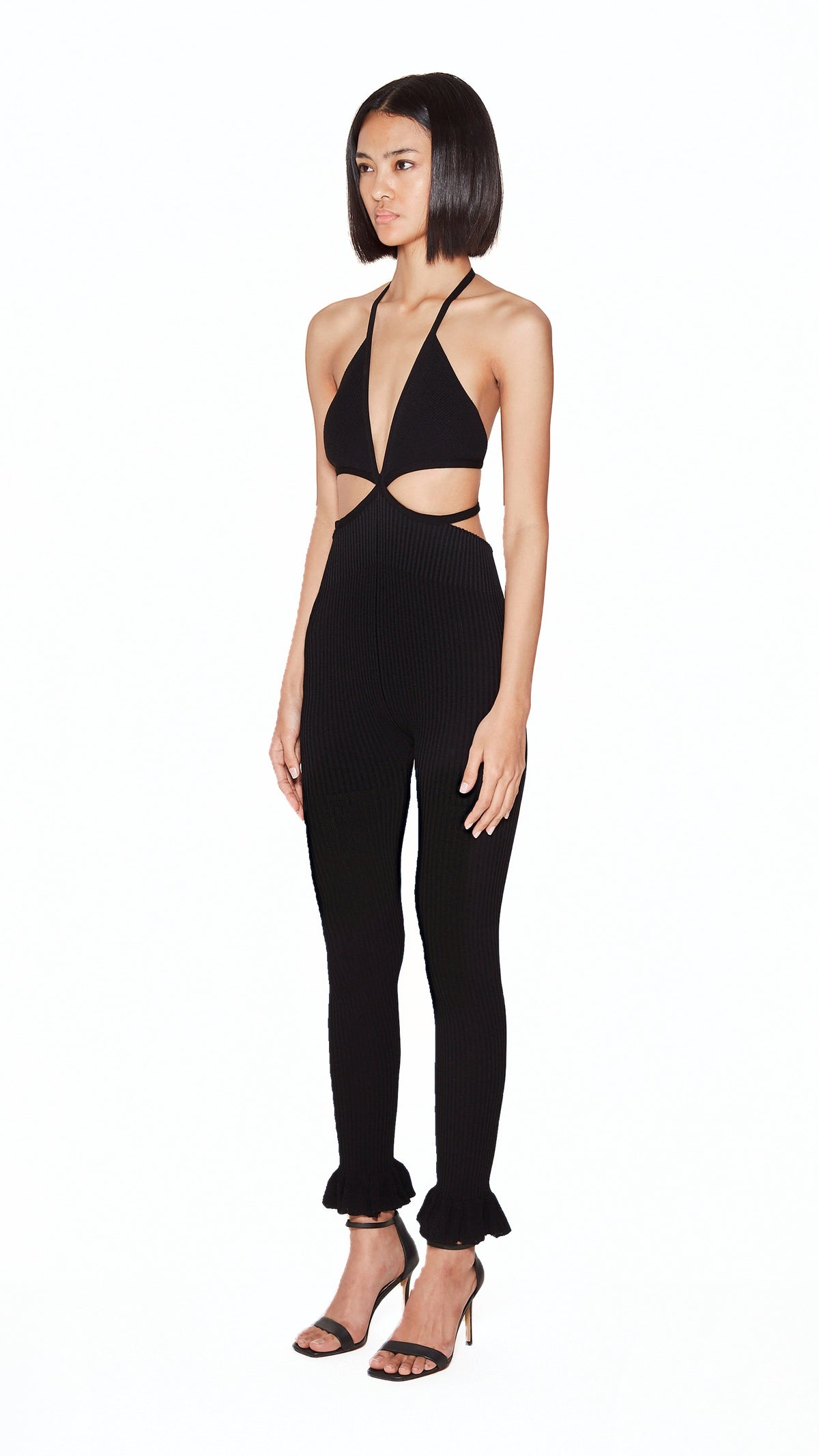 Cher Catsuit Women Black, side view – POAN