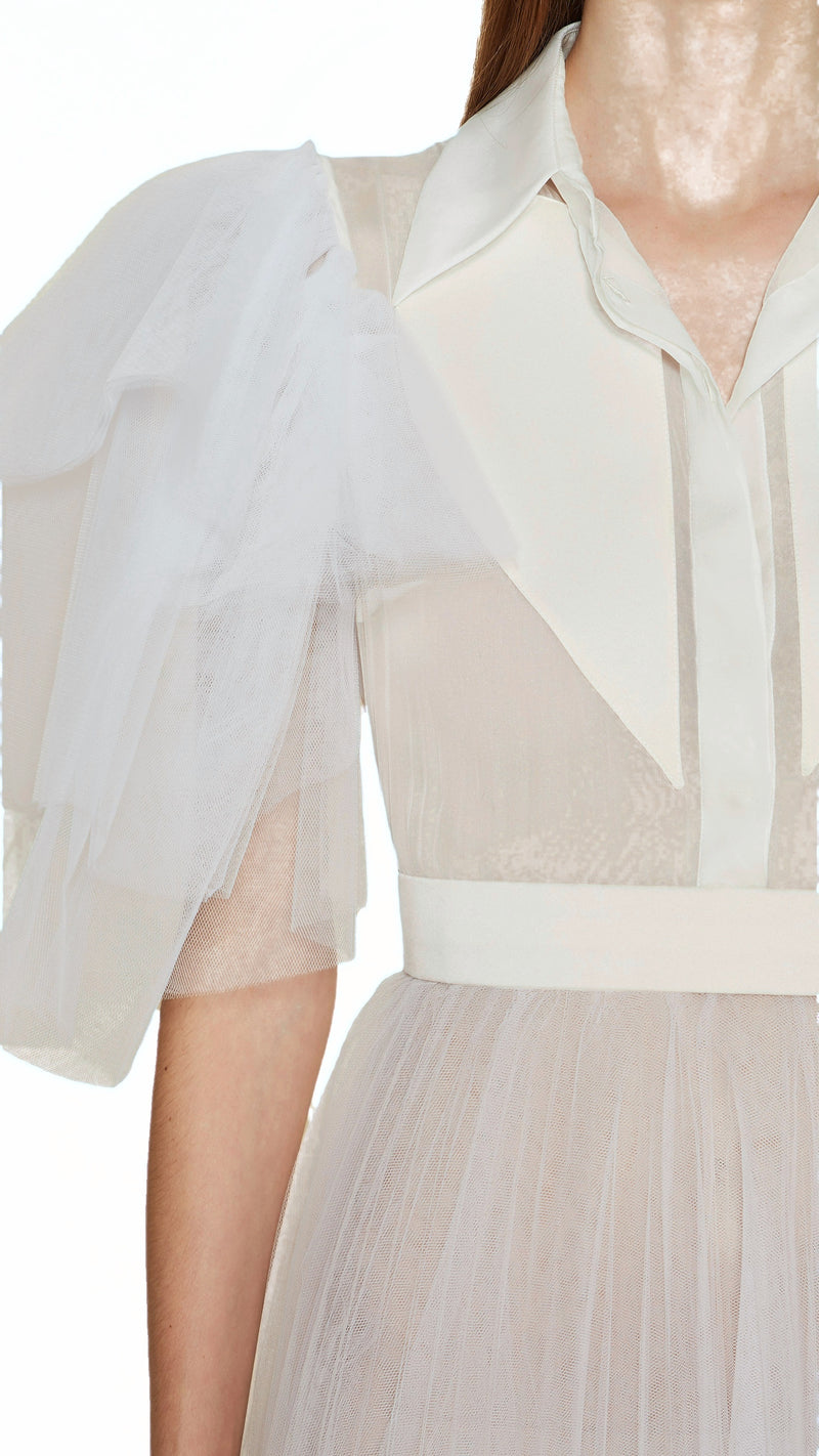 Felice Couture Dress Women Ivory, detail – POAN