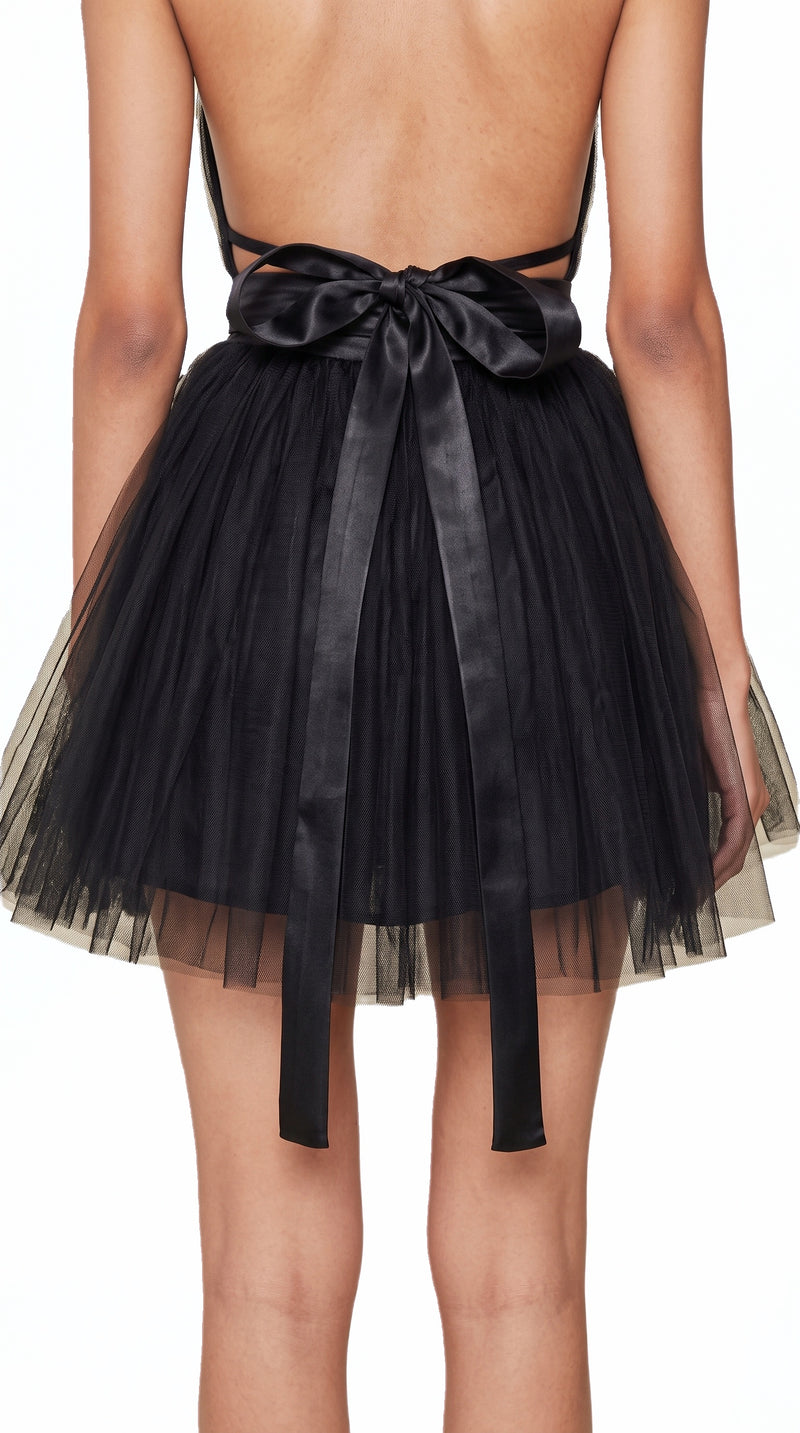 Ghada Cocktail Dress Women Black, detail – POAN