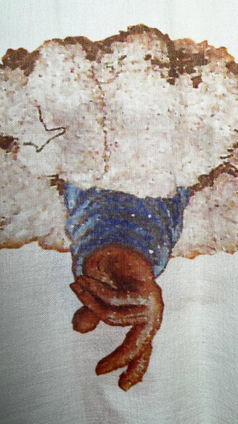 Hand Of God Cashmere Scarf – detail