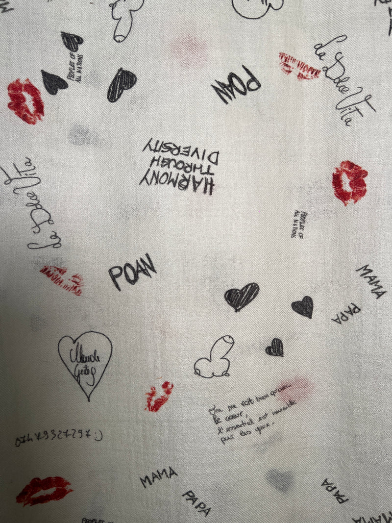 Graffiti Cashmere Scarf