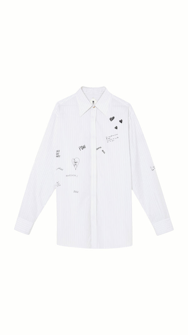 Ikarus Graffiti Shirt Women White