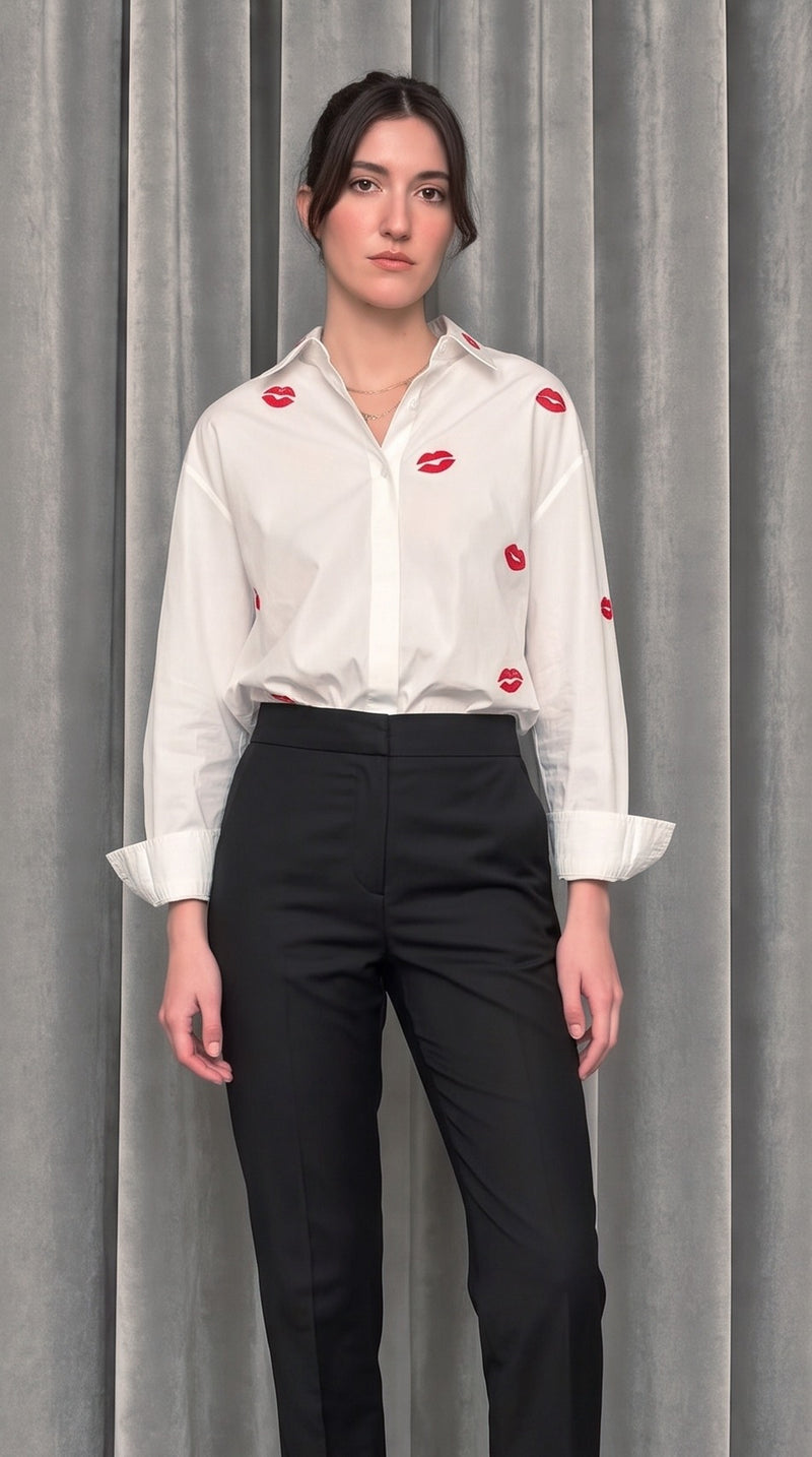 Ikarus Kiss Shirt Ivory – detail
