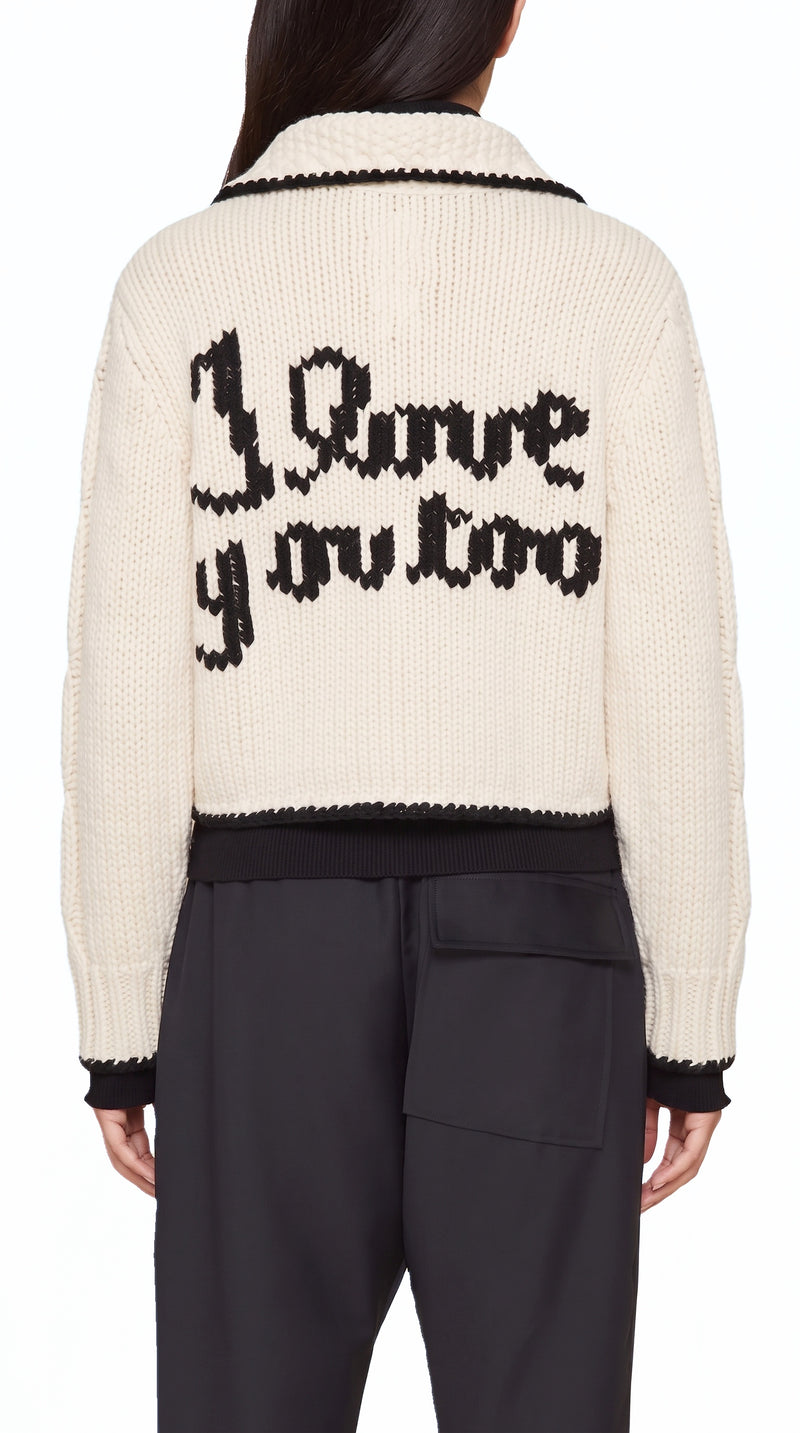 JUNKER CASHMERE HANDKNIT CARDIGAN WOMEN, detail – POAN