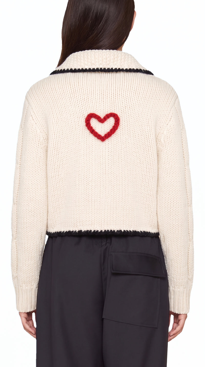 JUNKER CUSTOM CASHMERE HANDKNIT CARDIGAN WOMEN, detail – POAN