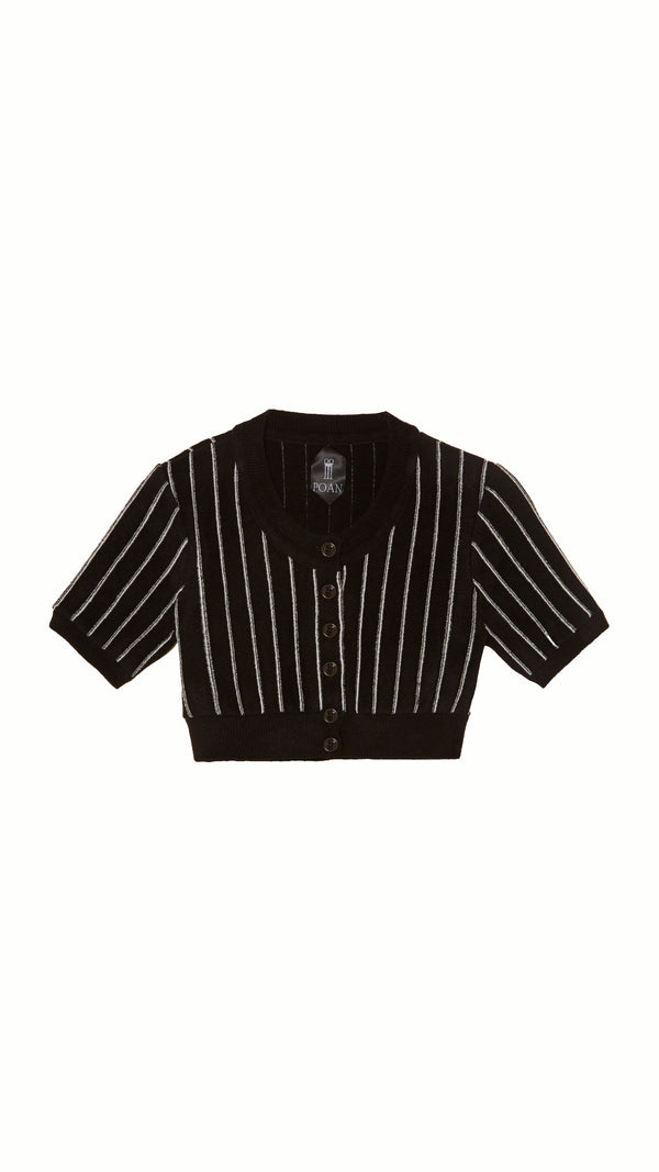 Mausi Cropped Cardigan Women Black