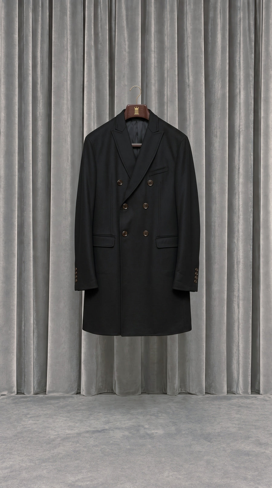 Michael Double Cashmere Over Coat Black – product