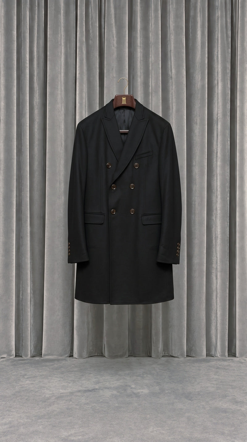 Michael Double Cashmere Over Coat Black – product