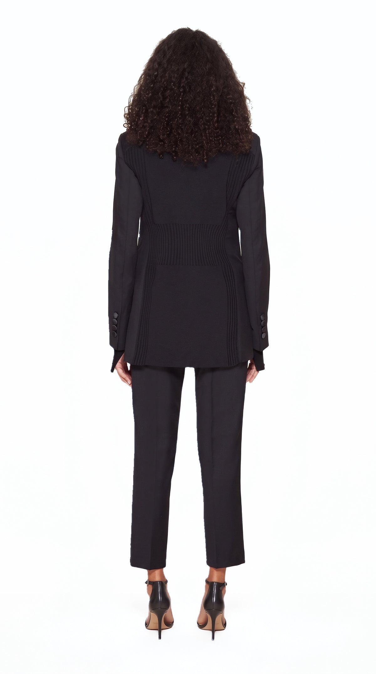Michael Evening Jacket Black Women, back view – POAN