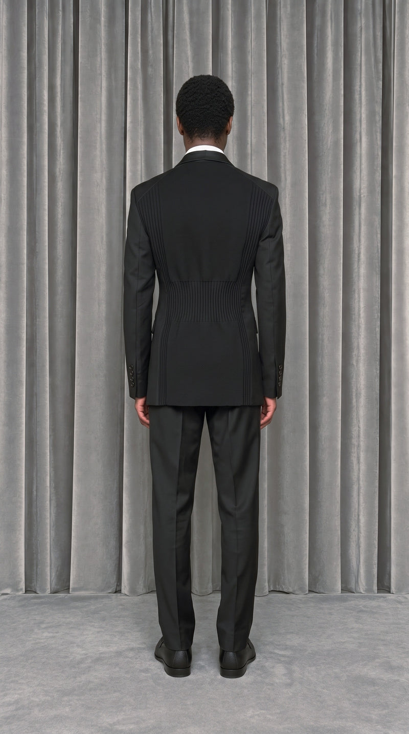 Michael Evening Jacket Black – model back