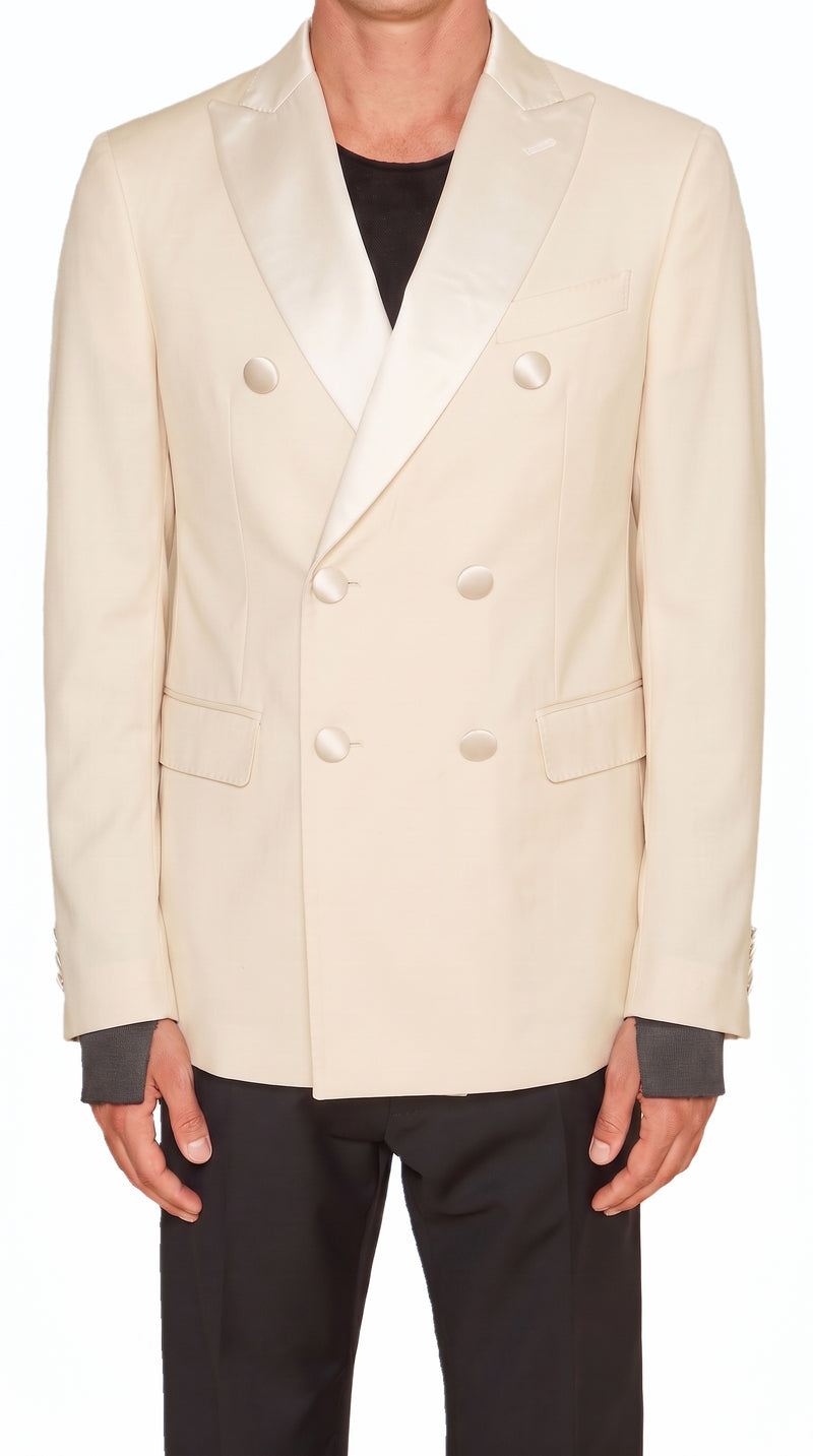 Michael Evening Jacket Ivory Men, detail – POAN