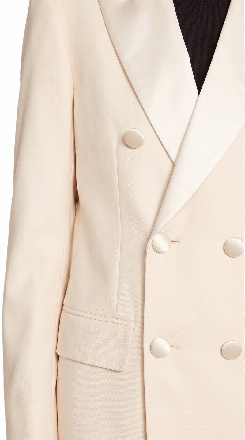 Michael Evening Jacket Ivory Women, detail – POAN