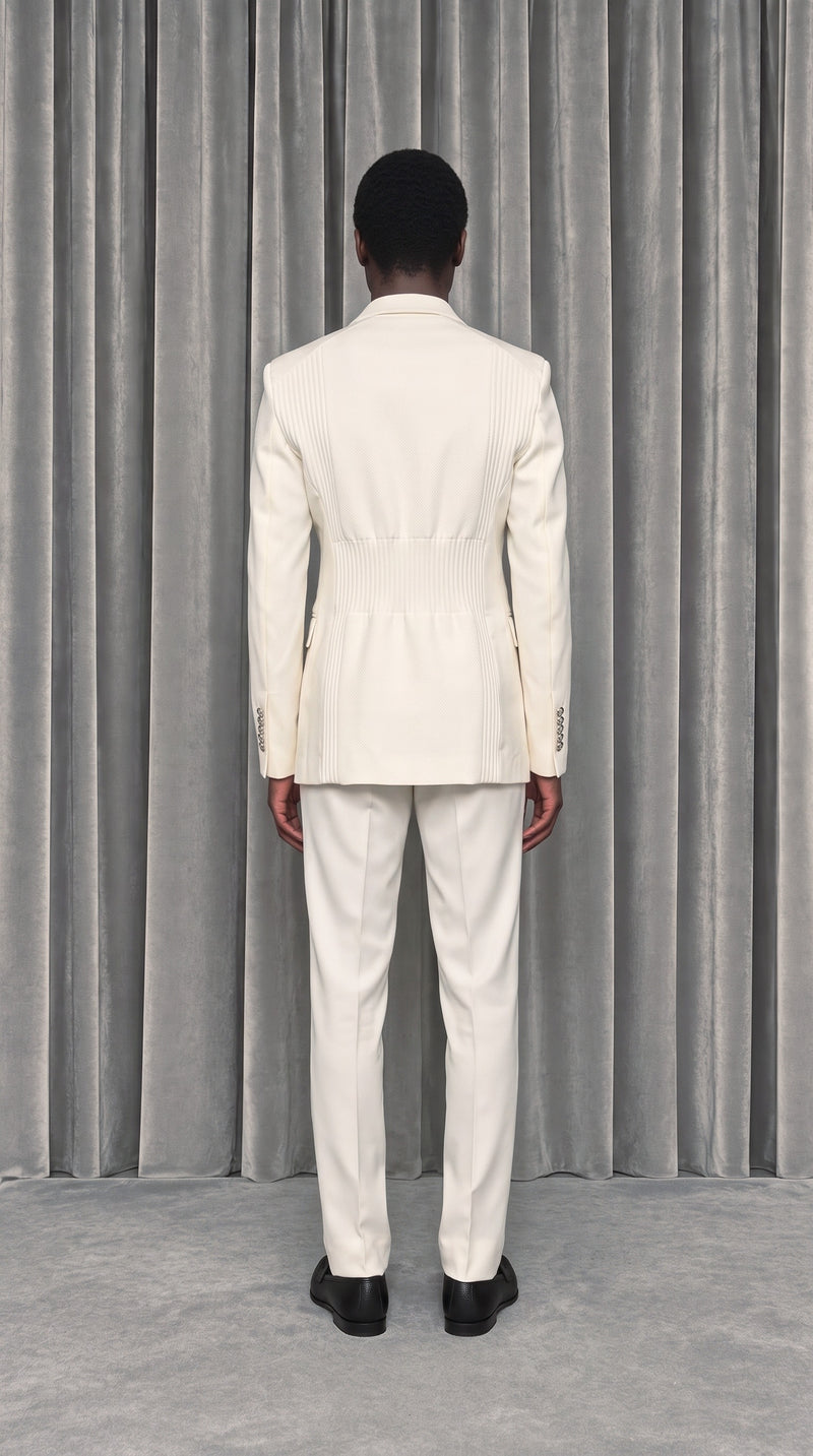 Michael Jacket Ivory – model back