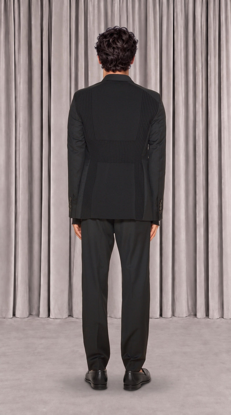 Michael Jacket Men Black, back view – POAN