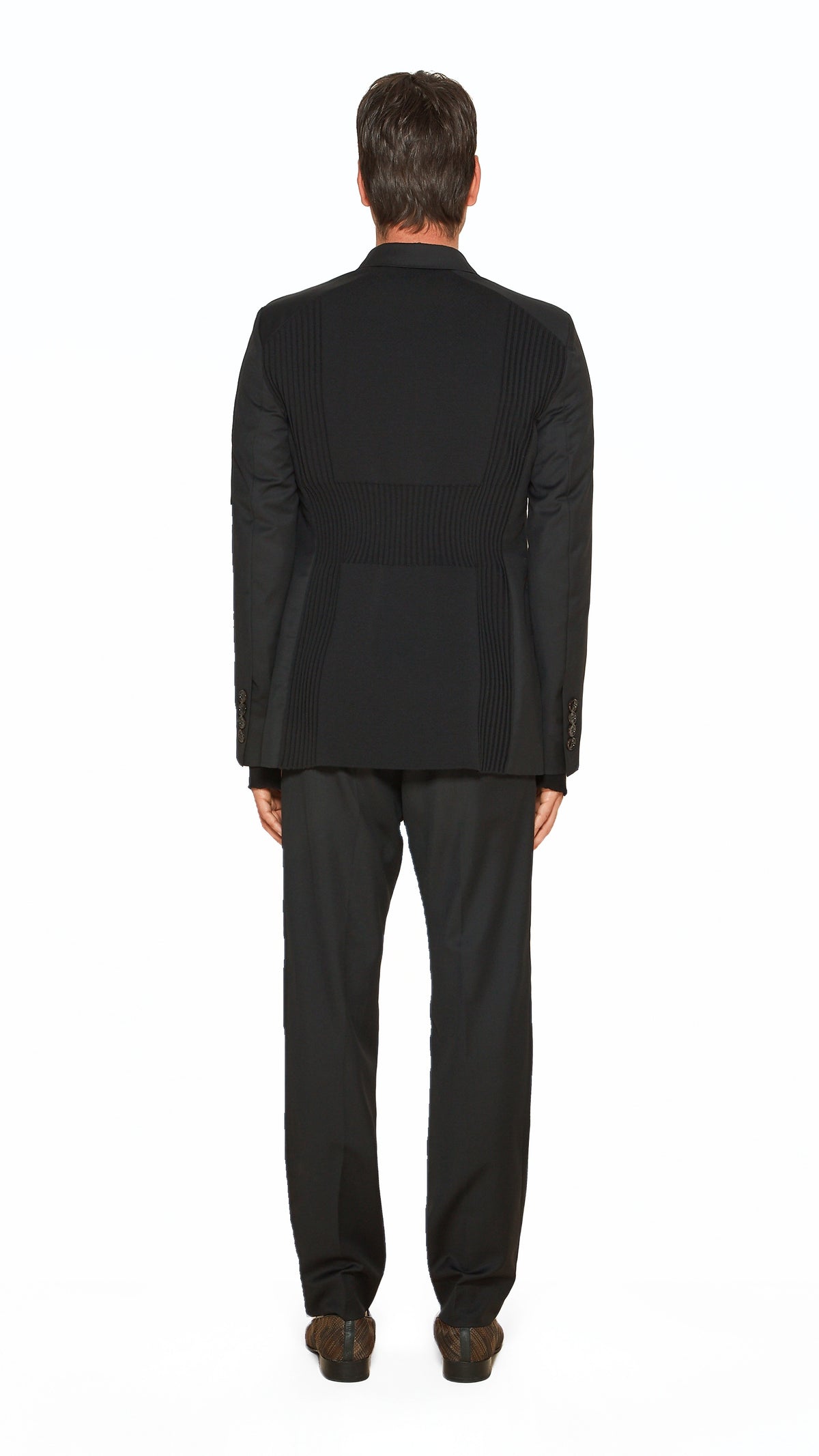 Michael Jacket Men Black, back view – POAN