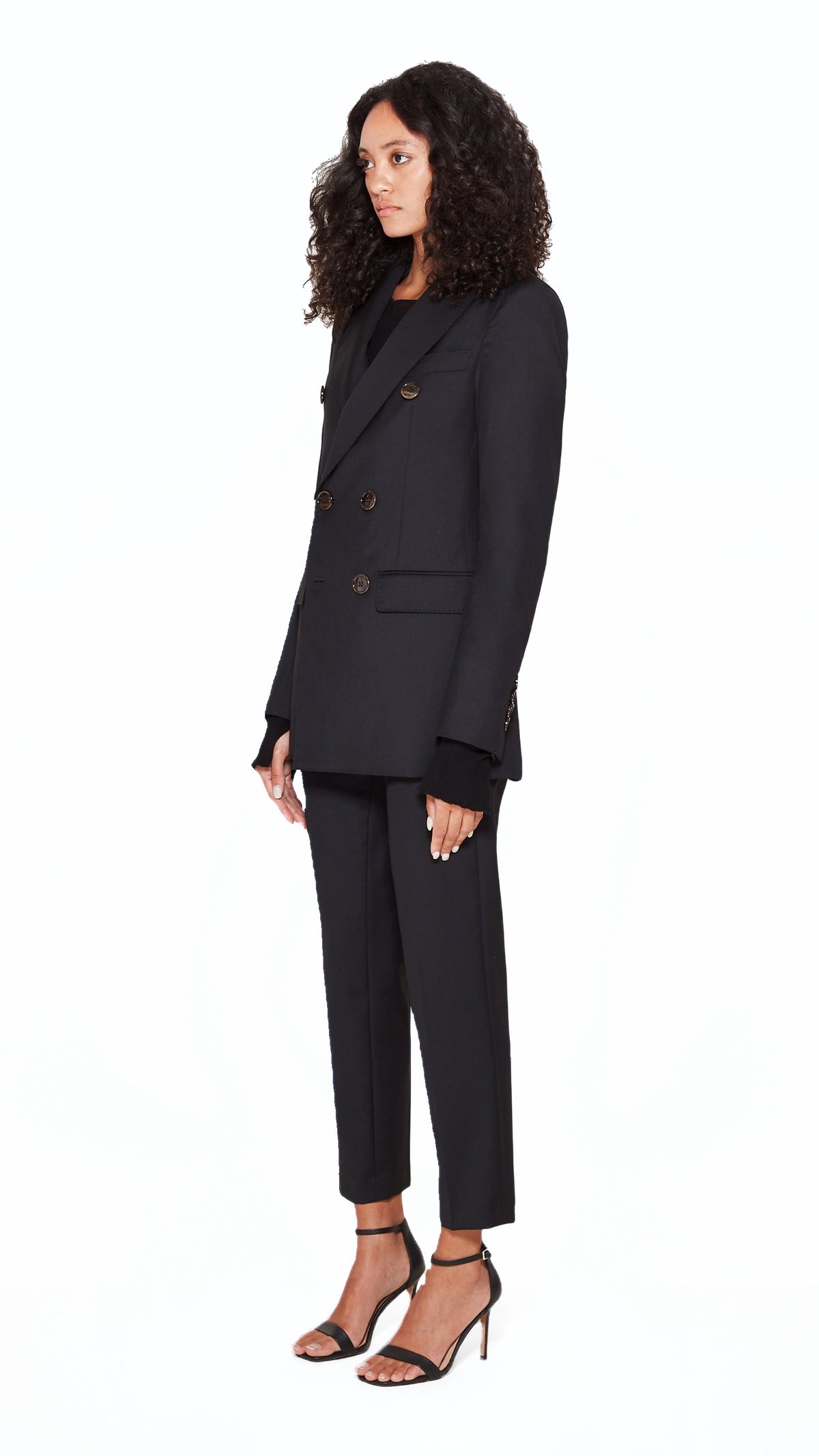 Michael Jacket Women Black, side view – POAN