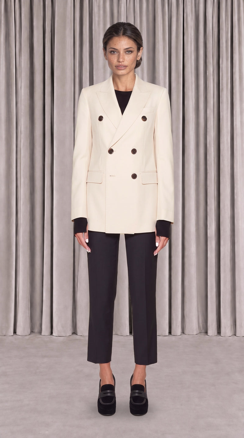 Michael Jacket Women Ivory, front view – POAN