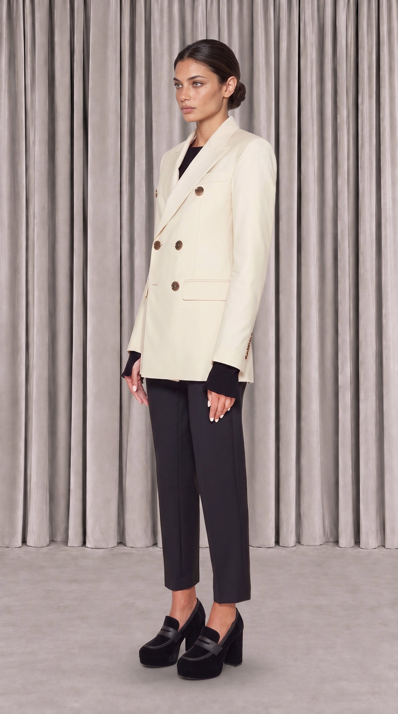 Michael Jacket Women Ivory, side view – POAN