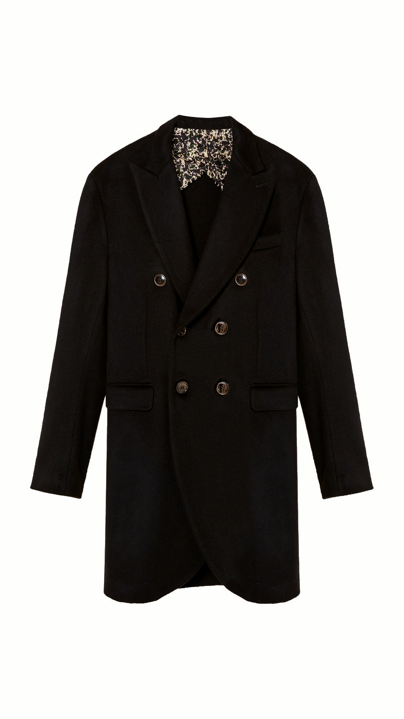 Michael Melton Overcoat Women Black, product – POAN