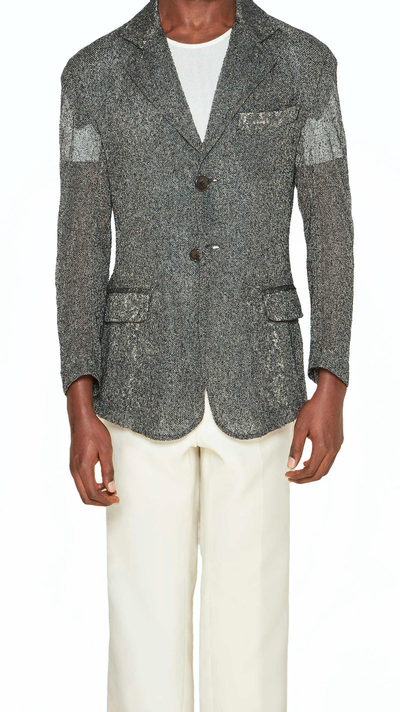 Nicholas Jacket Men Black, detail – POAN