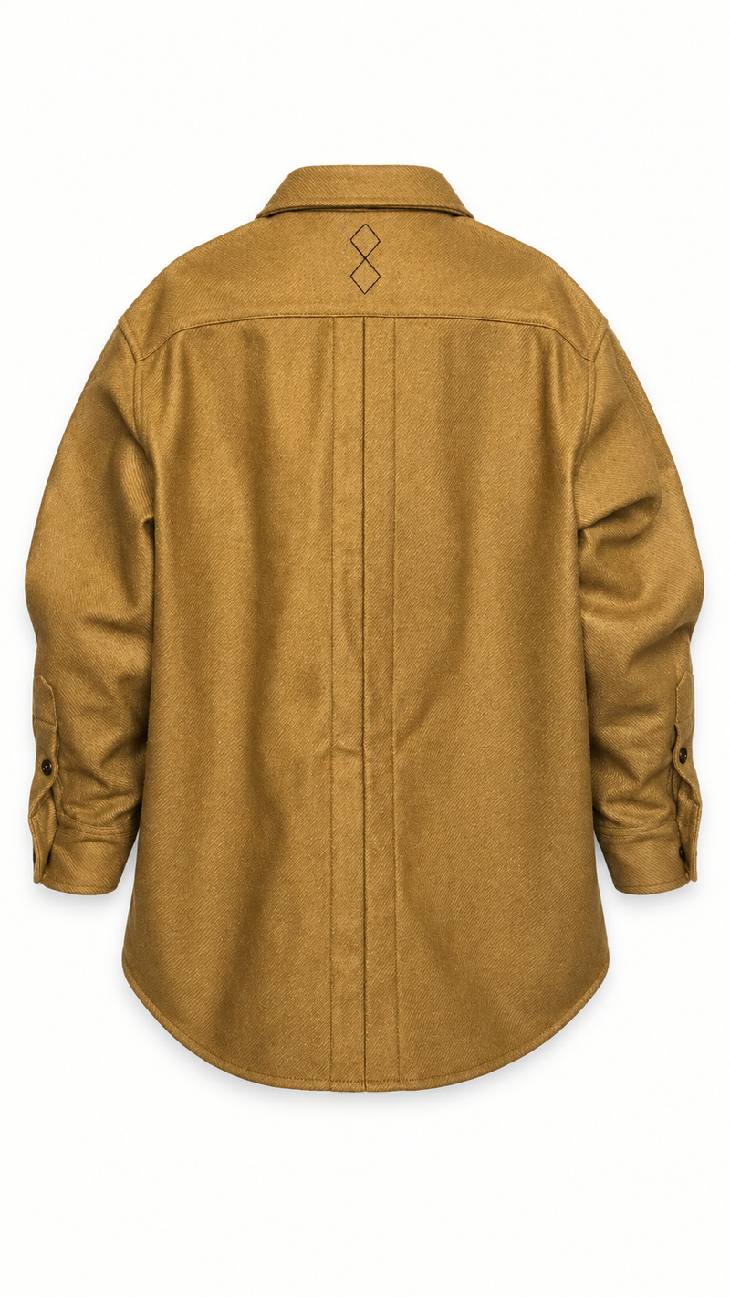 Paul Shirt Gabardine Tobacco Men