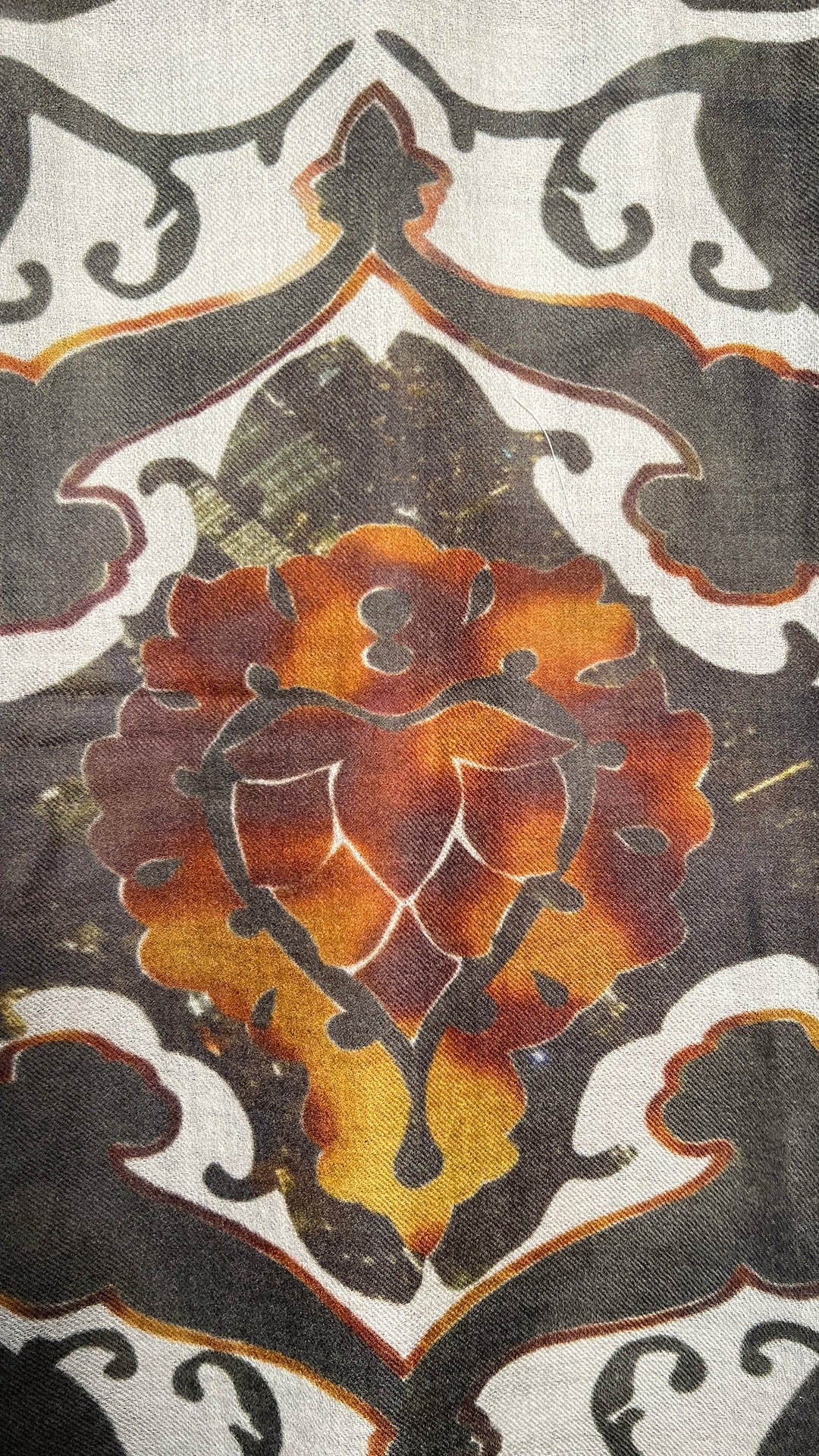 Pomegranate Cashmere Scarf – detail
