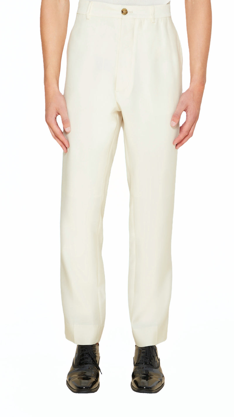 Prince Trousers Men Ivory, detail – POAN