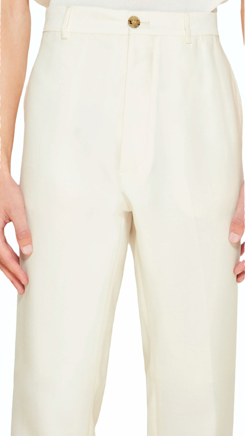 Prince Trousers Men Ivory, detail – POAN