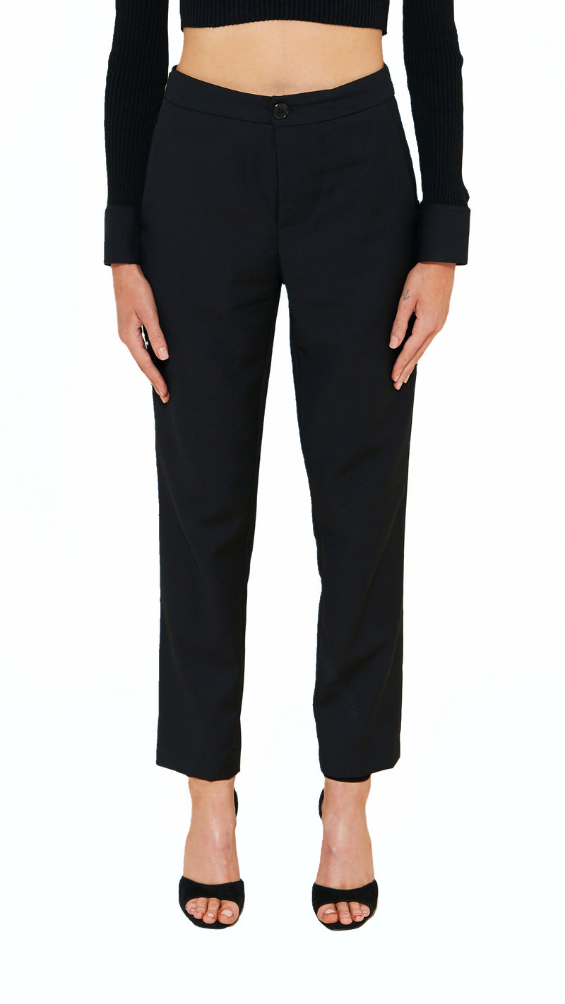 Queen Trousers Women Black, detail – POAN