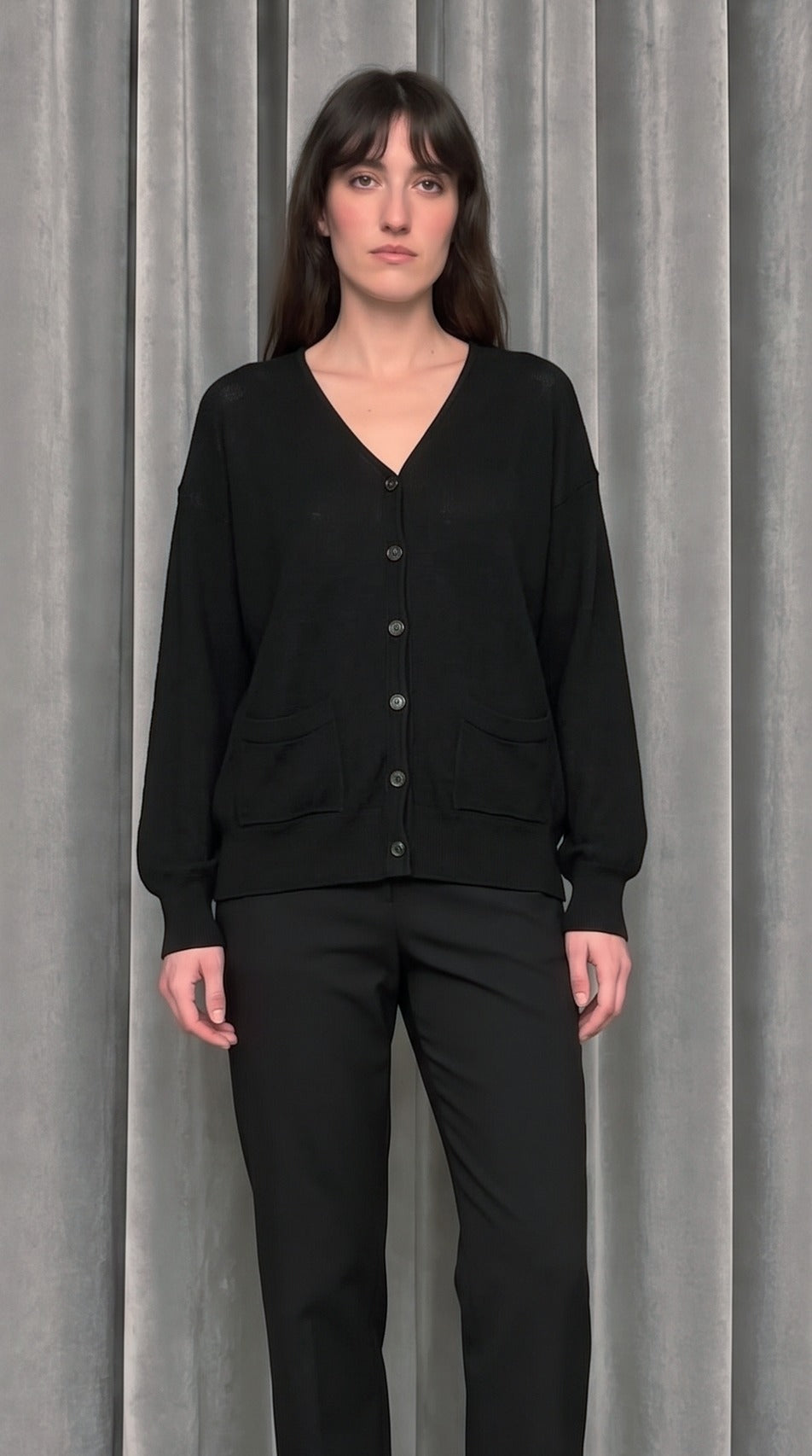 Roberto Cardigan Women Black – detail