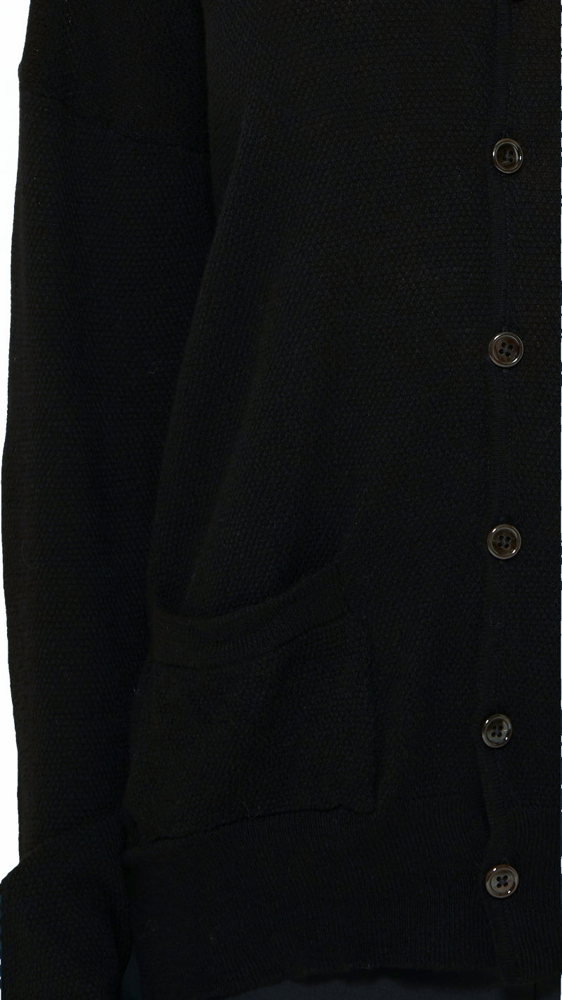 Roberto Cardigan Women Black, detail – POAN