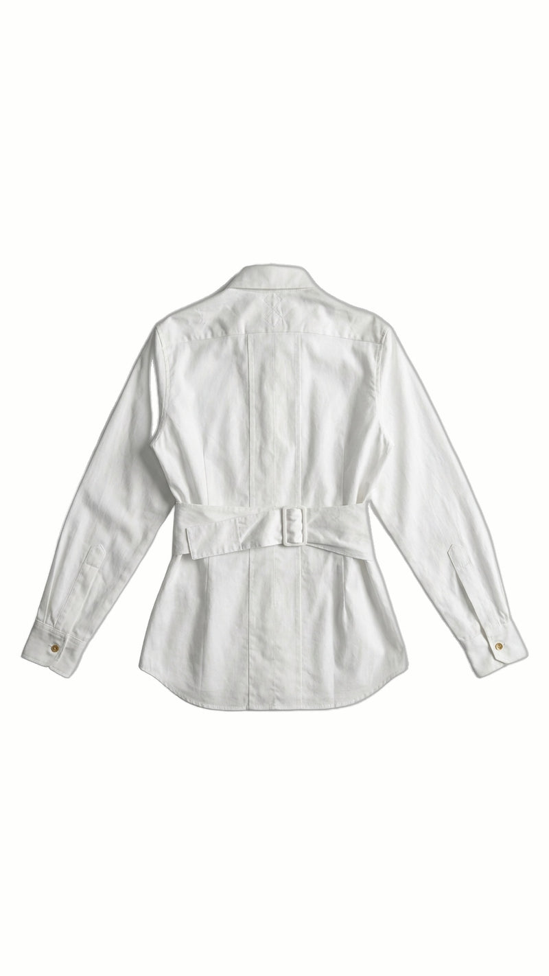 Bundula Blouse Women Popeline, product back – POAN