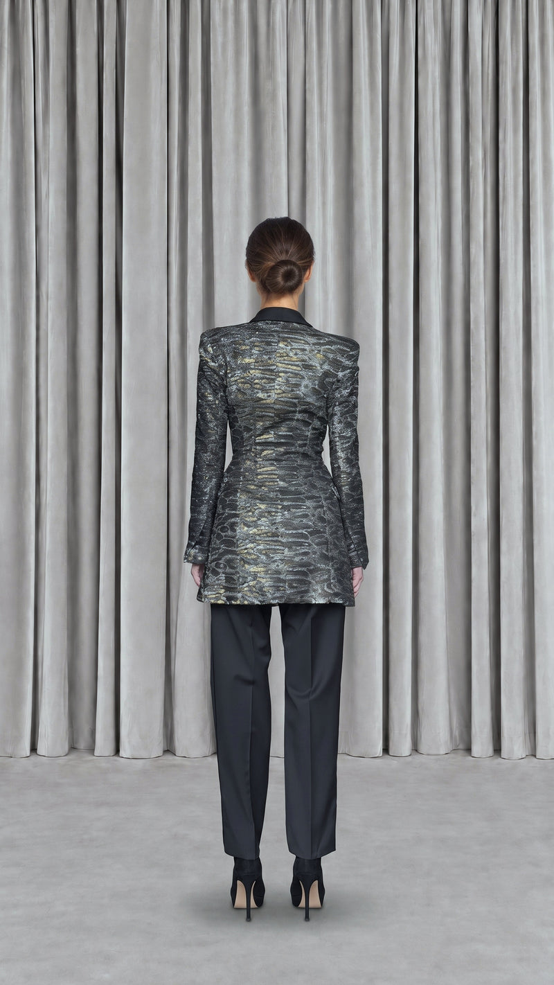 Henri Sequins Jacket Panther Women - back