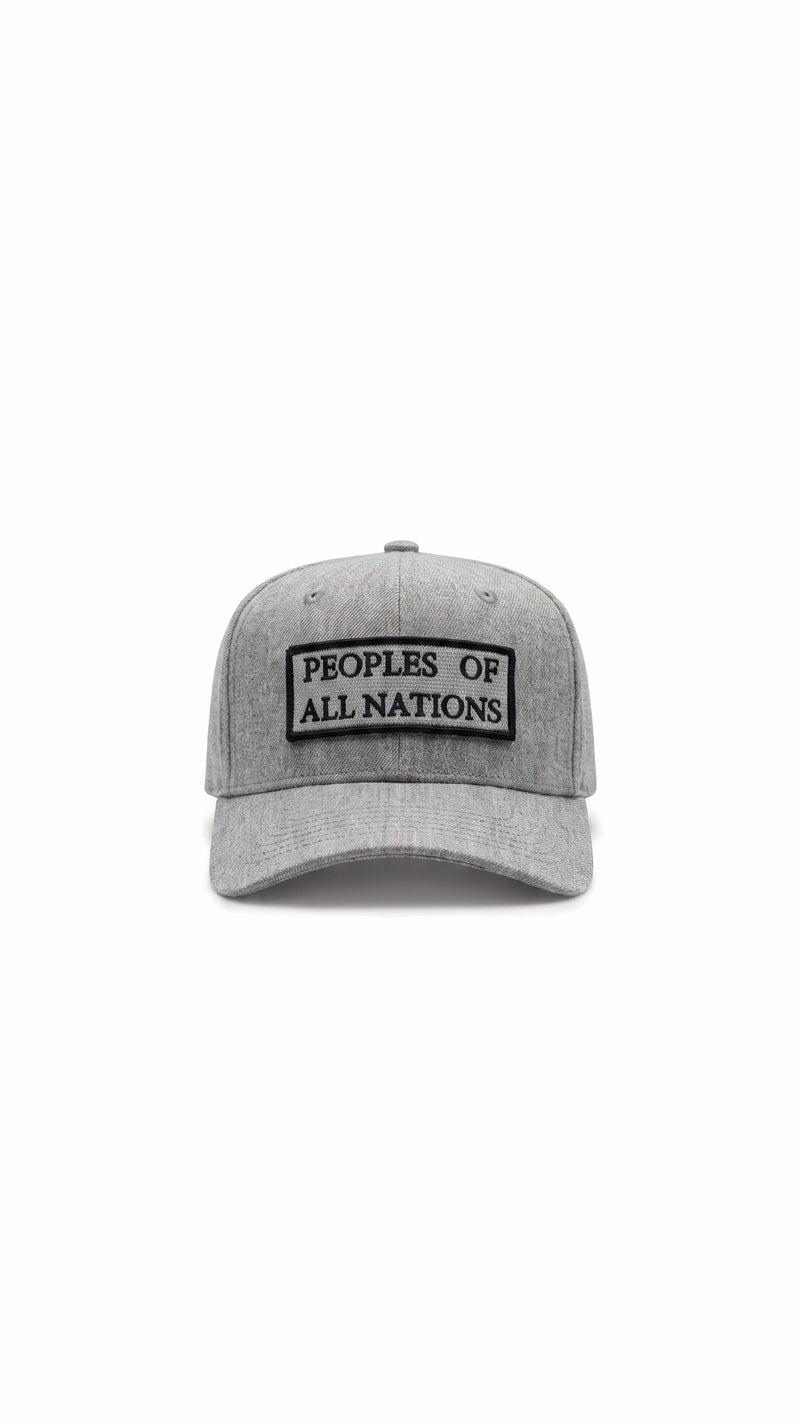 Hero Baseball Cap Grey Melange – front