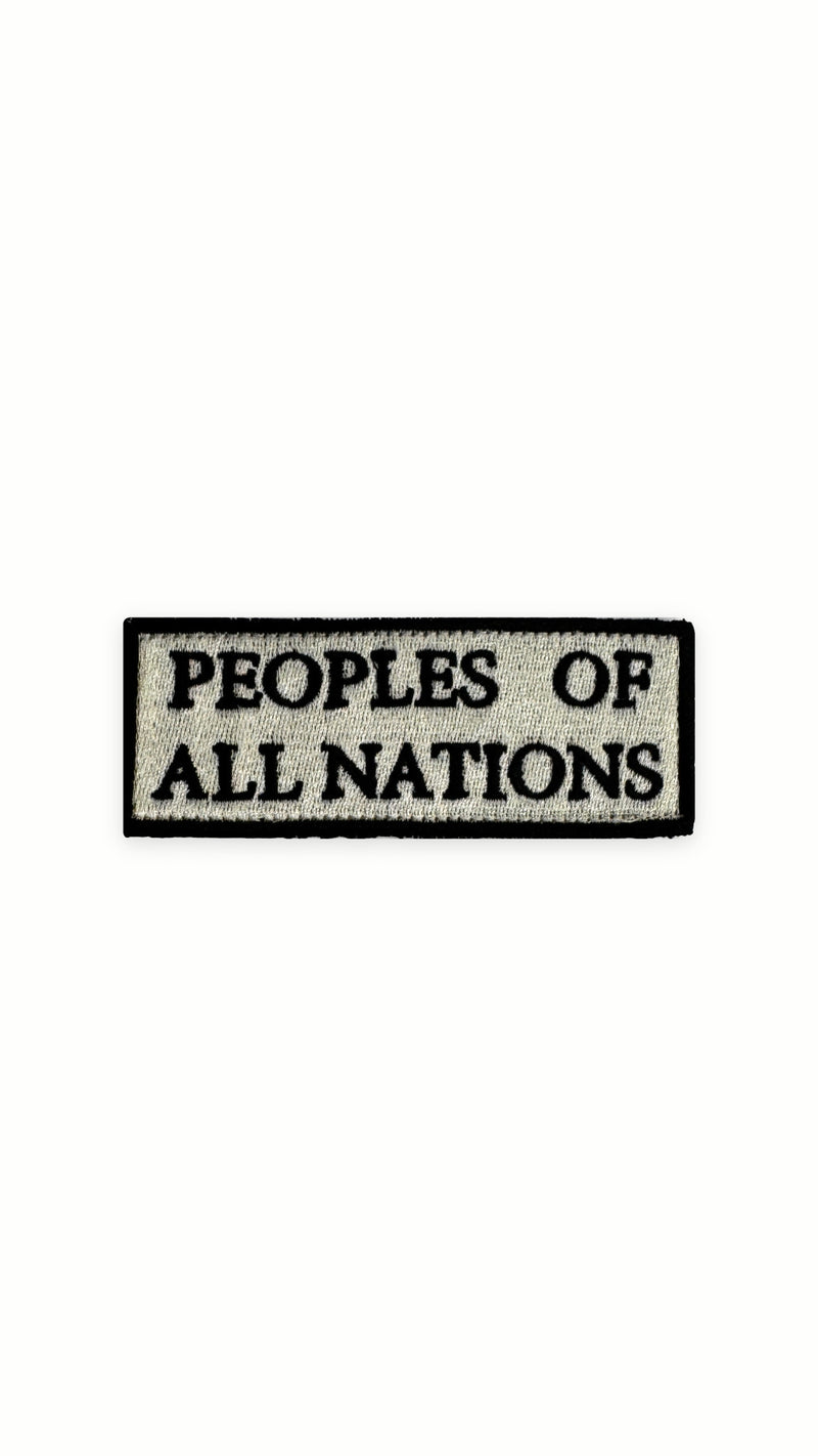 Hero Baseball Cap White Pinstripe – PEOPLES OF ALL NATIONS patch