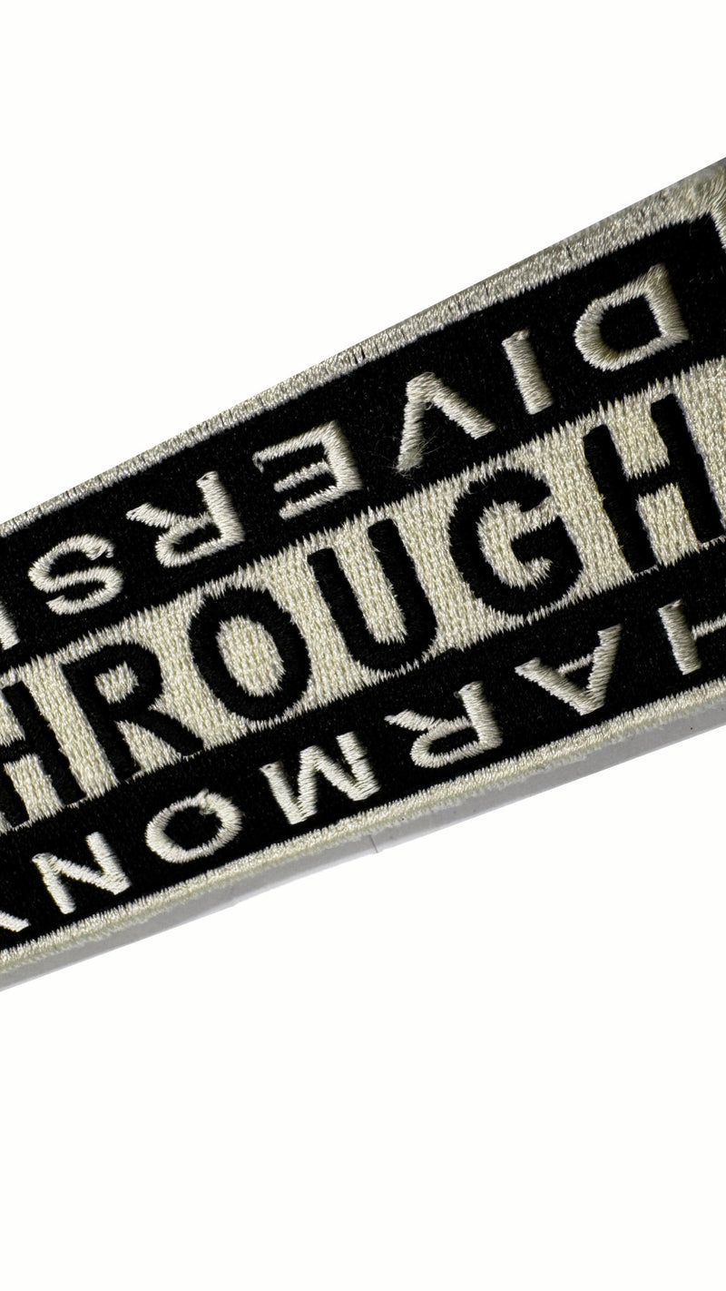 Hero HTD Patch Black – embroidery close-up