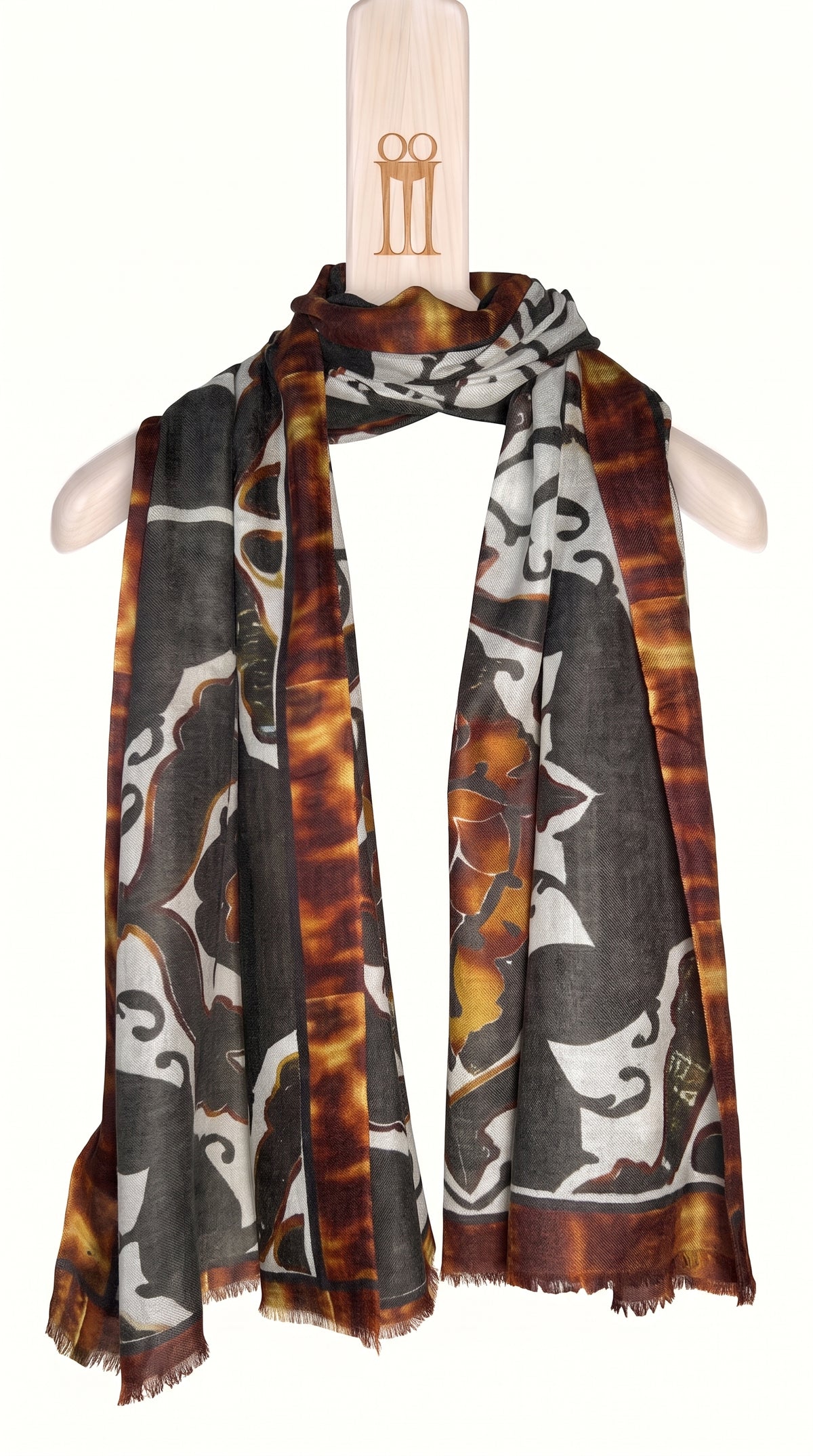 Pomegranate Cashmere Scarf – cashmere scarf on the POAN Tripod hanger
