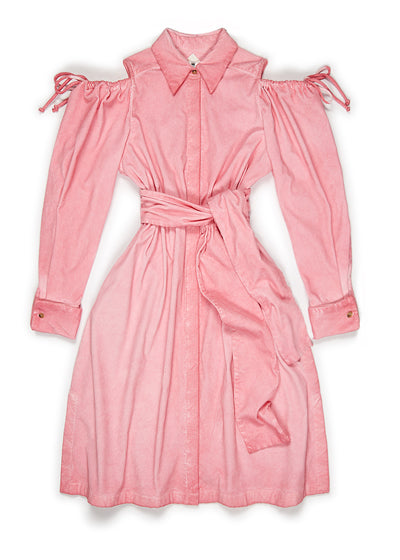 Maude Corduroy Dress Pink