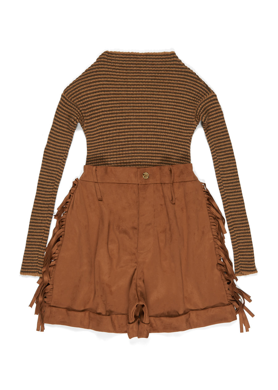 Maude Alcantara Shorts & Jumper Brown