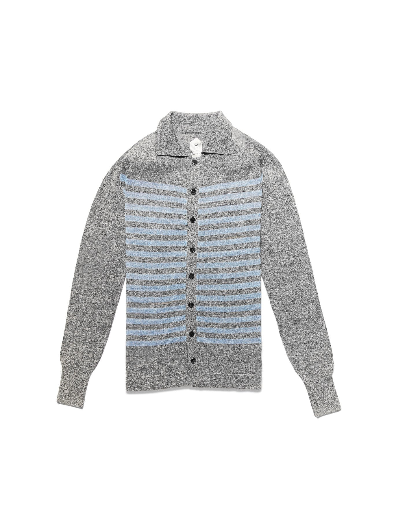 Brian Striped Polo Shirt Lightblue