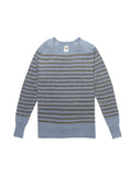 Brian Striped Crewneck Jumper Lightblue