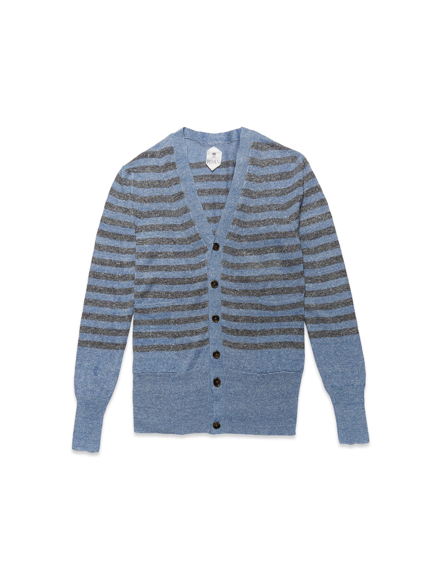 Roberto Striped Cardigan Lightblue