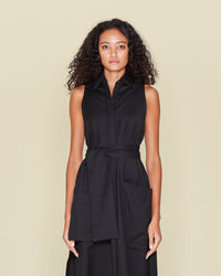 Laura Shirt Dress Women Black