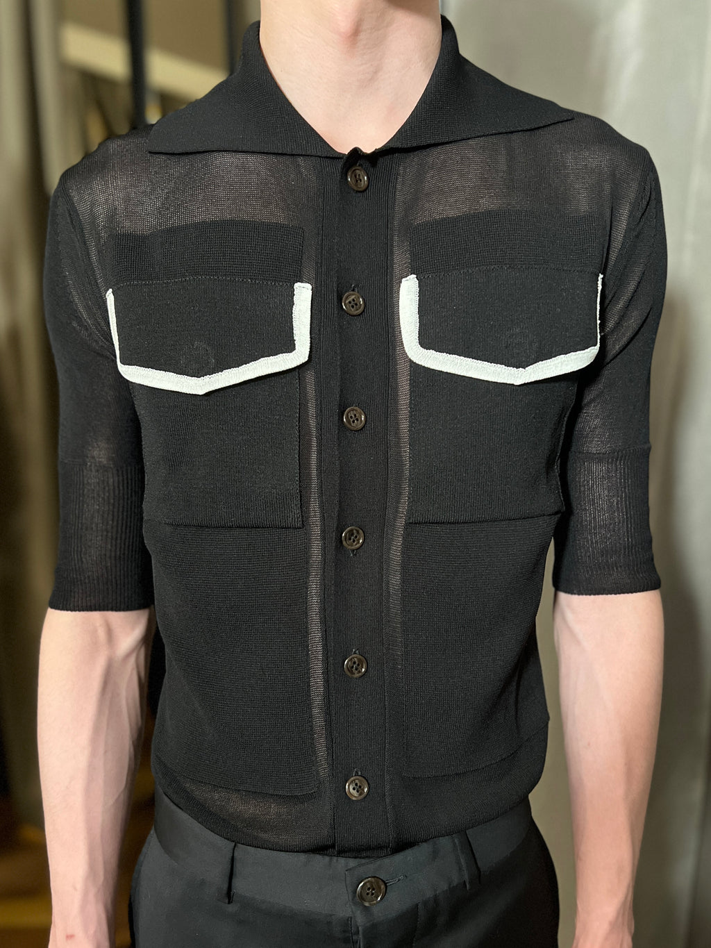 Keaton Short Sleeve Polo Men Black