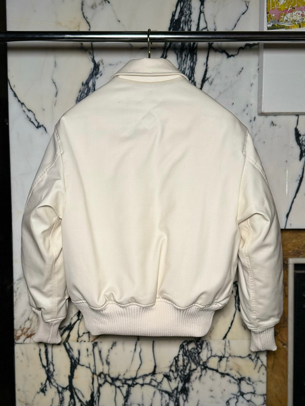 Iceman Bomber Jacket Men Ivory
